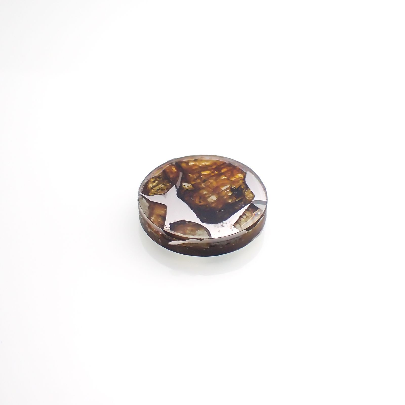 パラサイト隕石Sericho トリプレット 発見地：ケニア 3.62ct[220114152]12x12mm前後