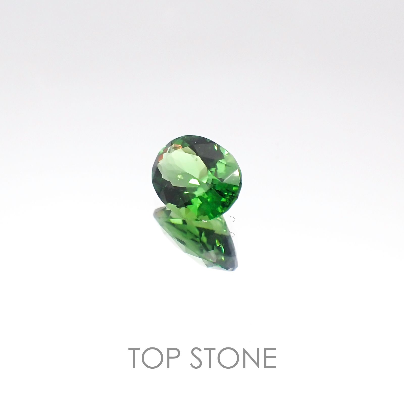 クロムトルマリン(宝石名クロム・トルマリン) タンザニア産 0.56ct 識別済[20096207]6.5×4.6mm前後
