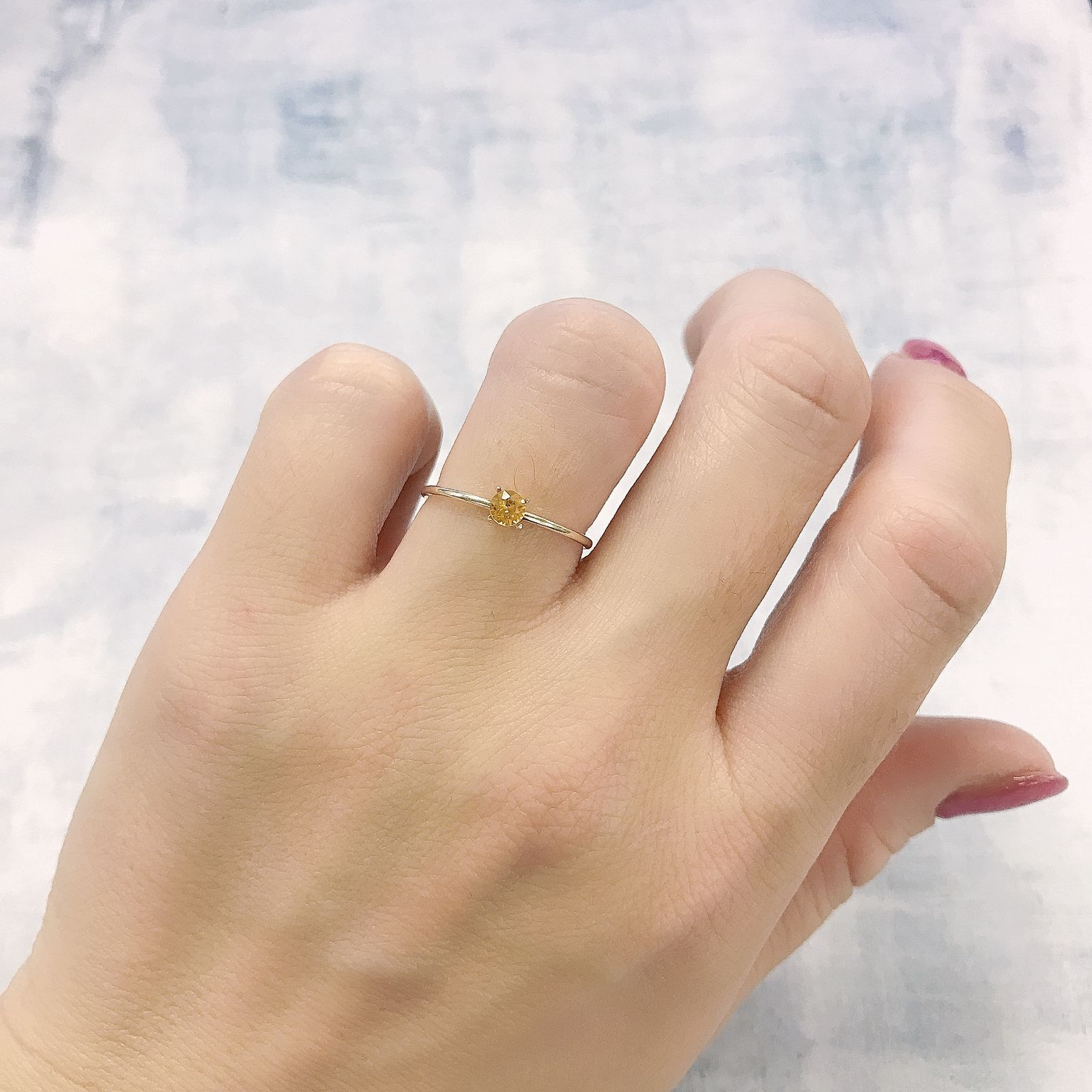 スペサルティンガーネット ケニア産 0.18ct[220114173]3.3x3.3mm前後