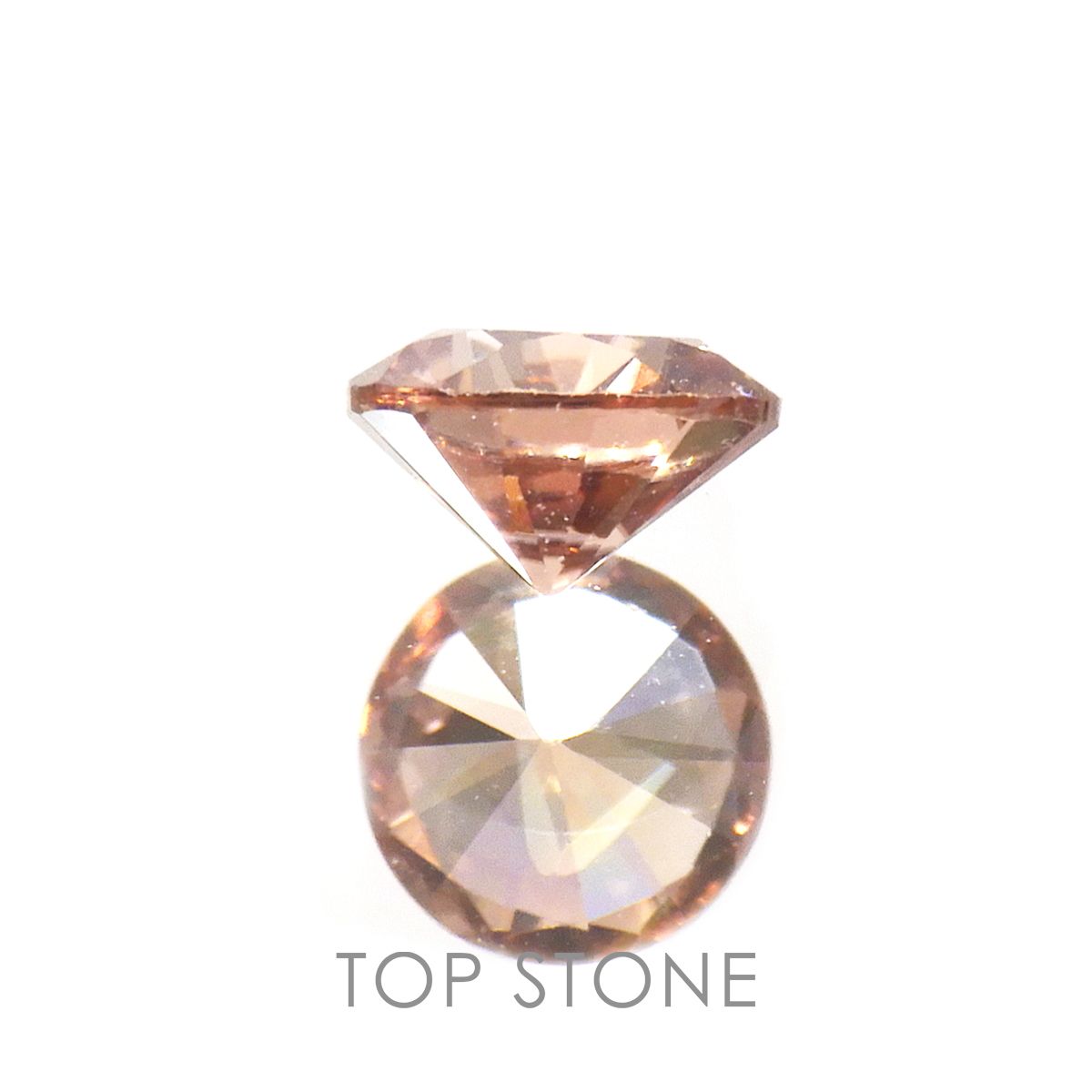 ライトピンクジルコン(宝石名ジルコン)スリランカ/カンボジア産 0.36ct 識別済[220716991]4.1x4.1mm前後