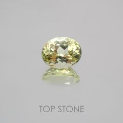 アンブリゴナイト/モンテブラサイト(宝石名モンテブラサイト) マダガスカル産 0.988ct ソ付(日独)[21049802]6.9×5.5mm前後