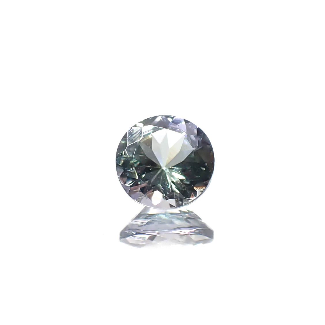 バイカラータンザナイト(宝石名ゾイサイト)タンザニア産 0.49ct 識別済[240828609]5x5mm前後
