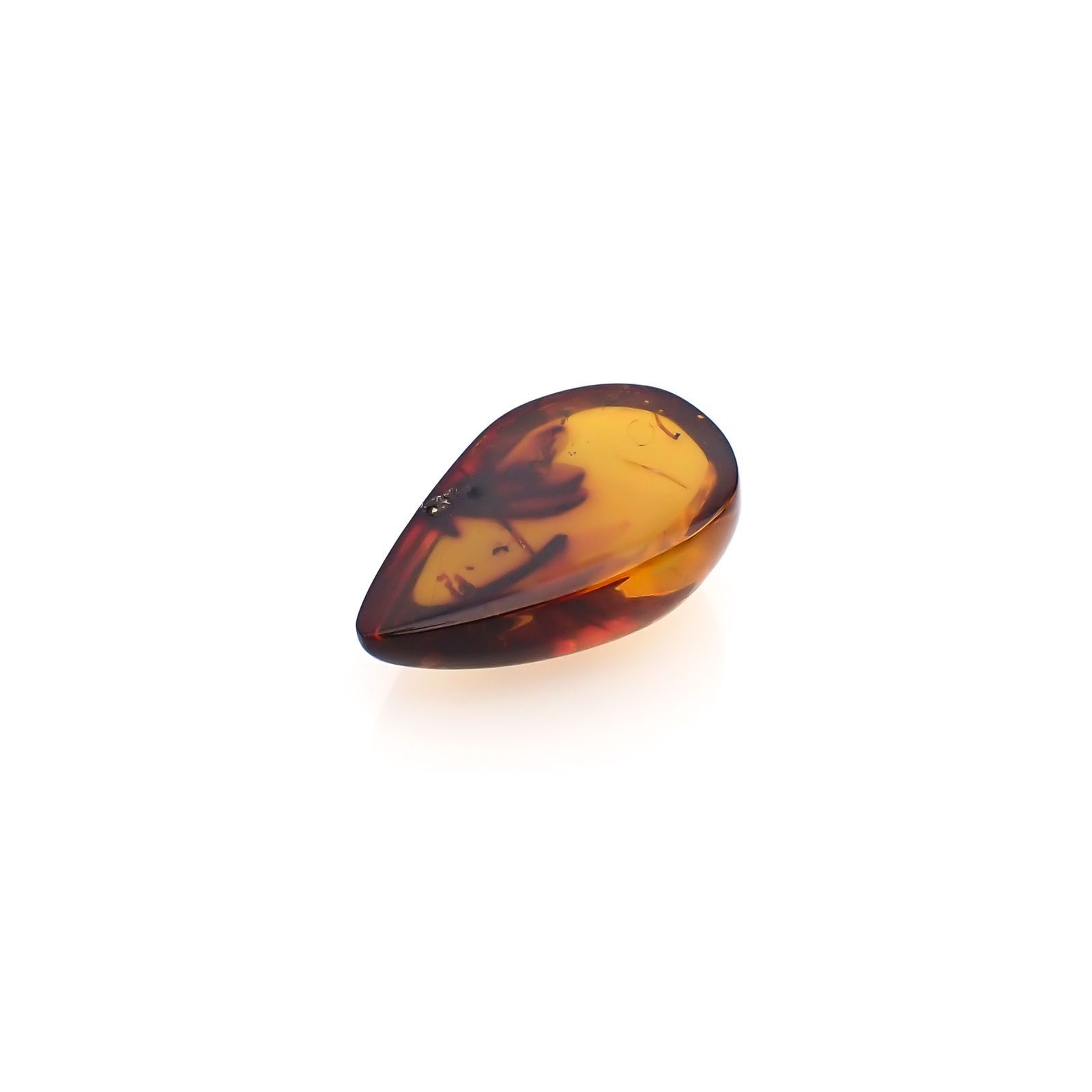 虫入り琥珀 コロンビア産 16.07ct [221018547]29.6x19.5mm前後