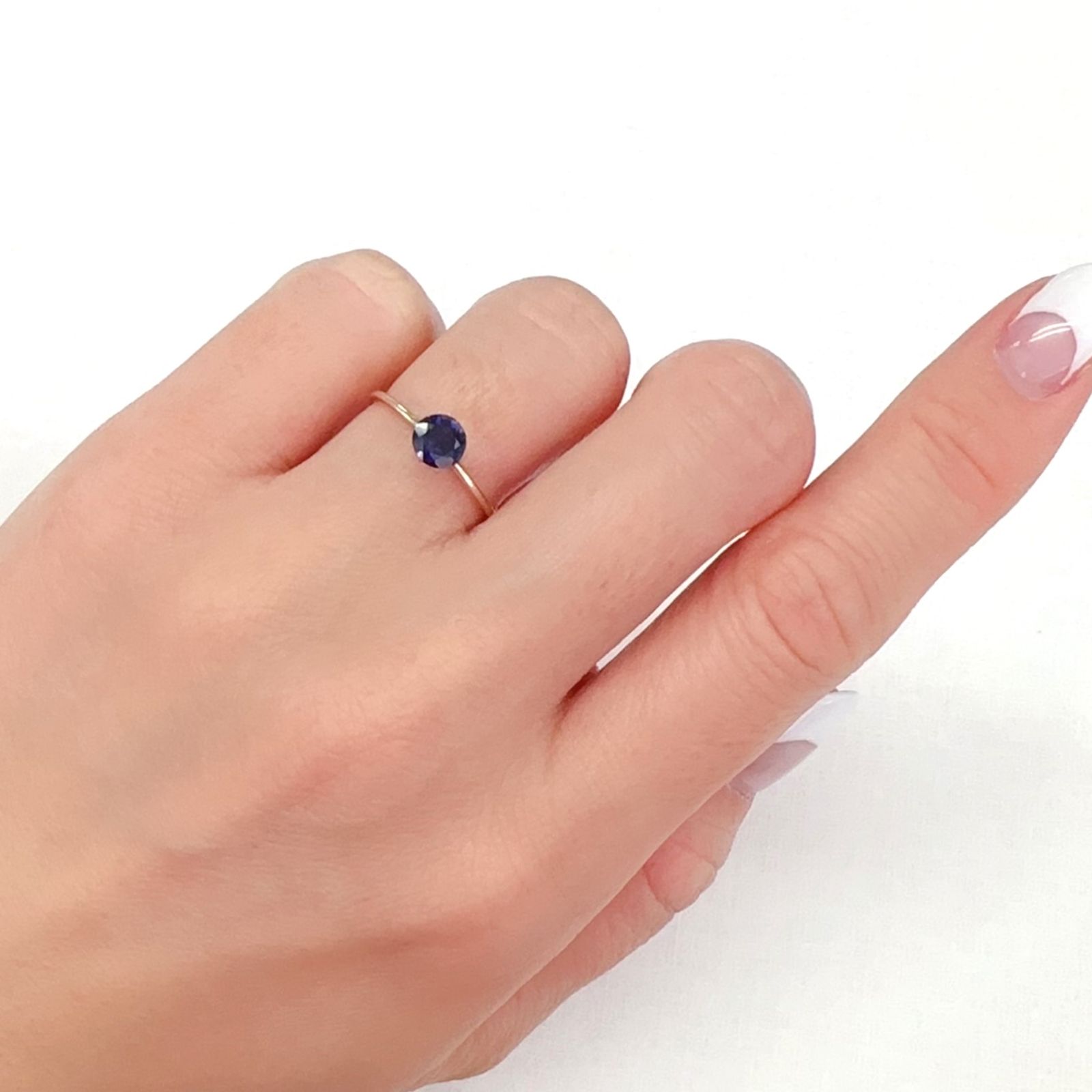 アイオライトサンストーン インド/ブラジル産 0.41ct[231224836]5x5mm前後