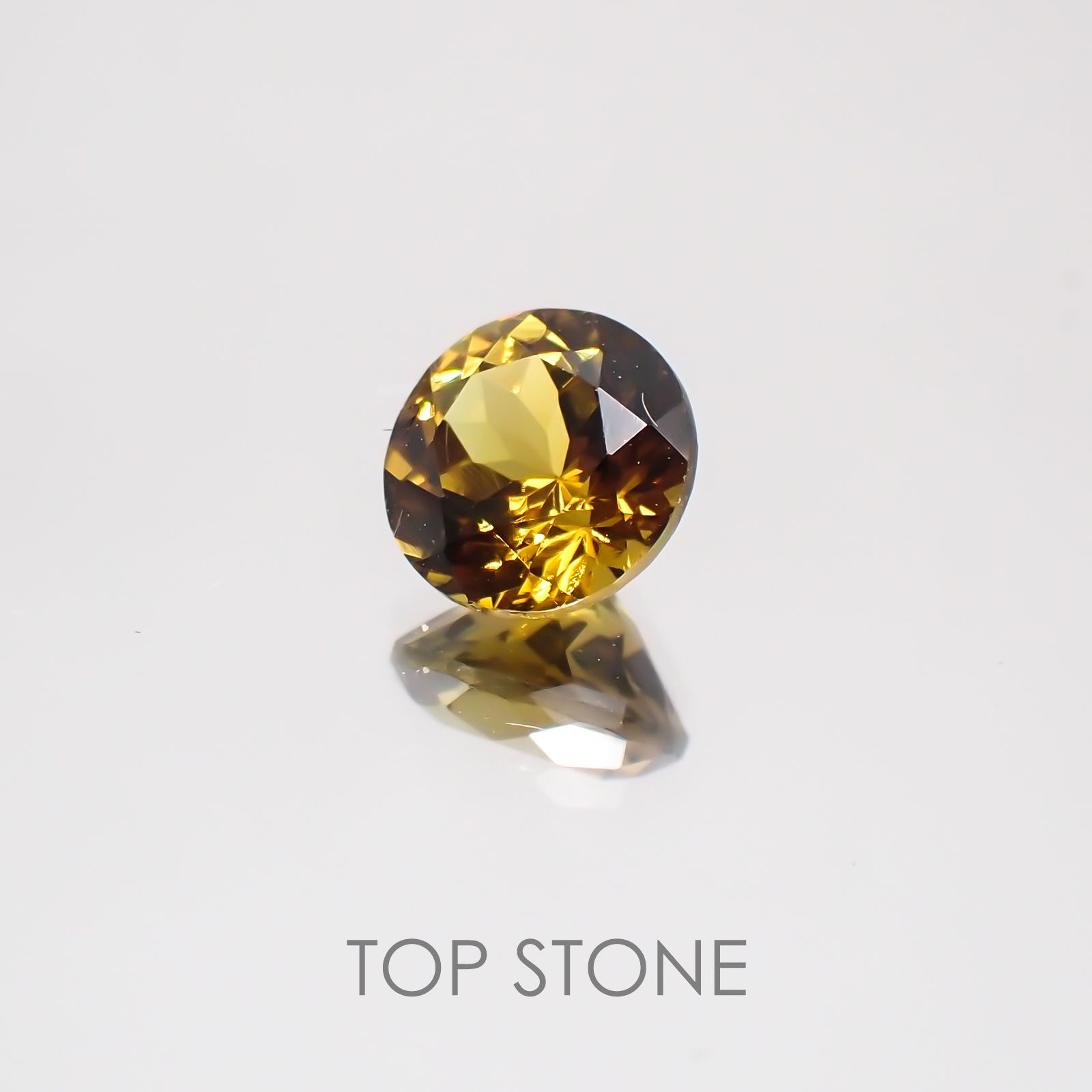 グロッシュラーアンドラダイトガーネット(宝石名グロッシュラー/アンドラダイト・ガーネット) ナミビア産 1.25ct 識別済[21049438]6.5×6.5mm前後