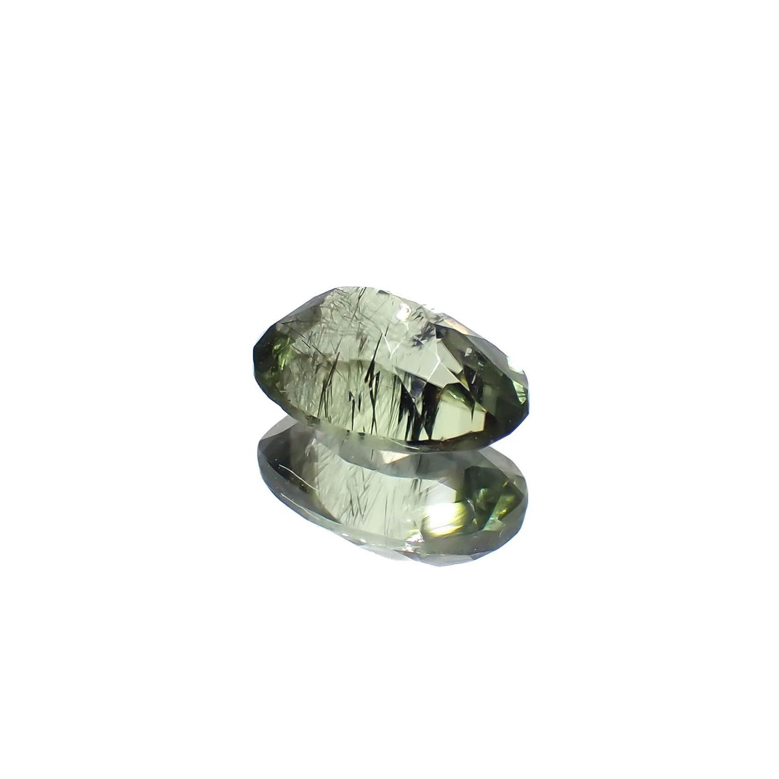 ルドウィジャイトインペリドット パキスタン産 1.66ct / 8.8x6.2mm前後 [260419514]