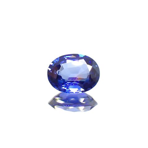 コーンフラワーブルーサファイア(宝石名サファイア/コーンフラワーブルー)マダガスカル産 1.60ct AIGS鑑付[220616446]8.05x6.37mm前後