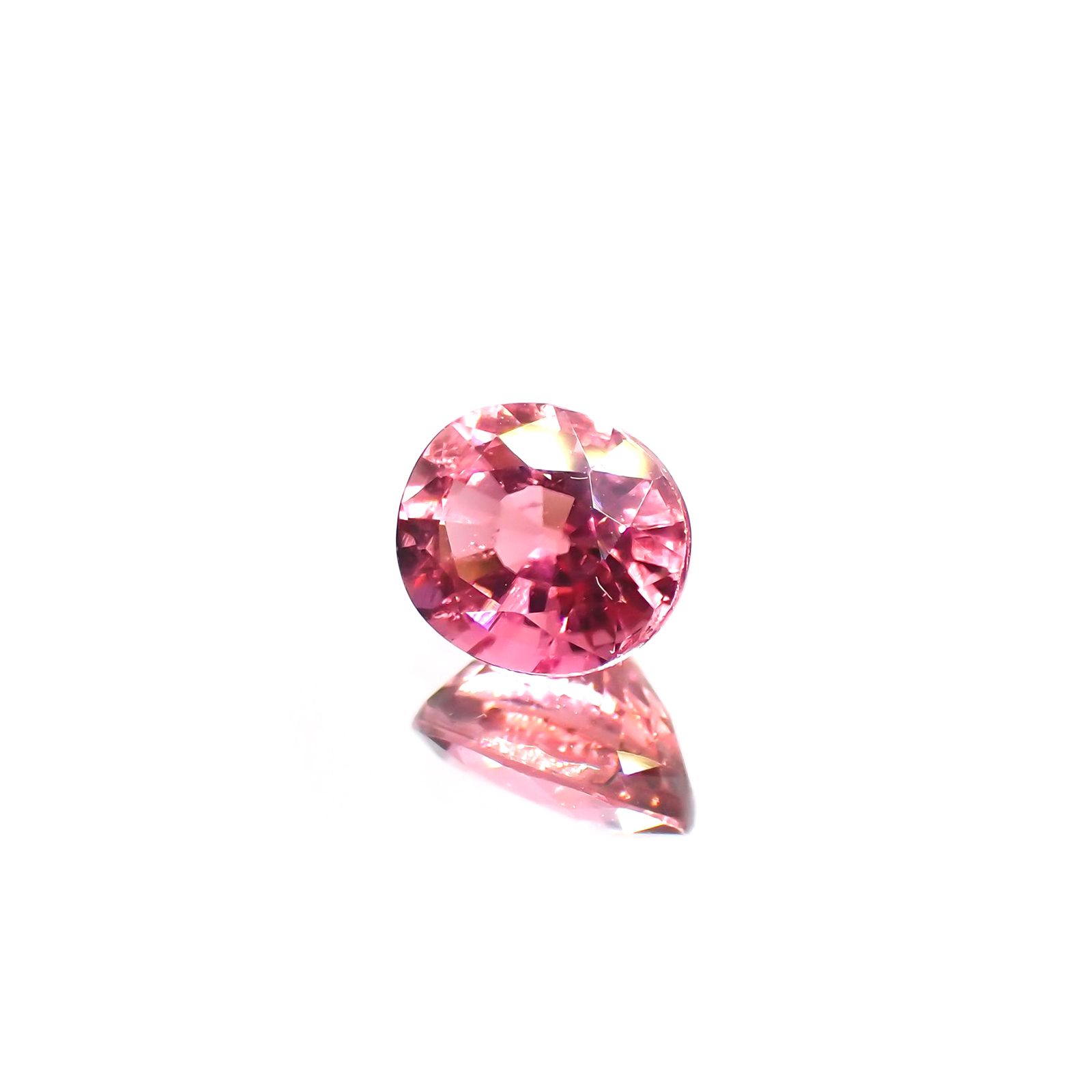 ローズピンクトルマリン(宝石名ピンク・トルマリン)ブラジル/アフリカ産 1.15ct 識別済[220114855]6.9x5.8mm前後