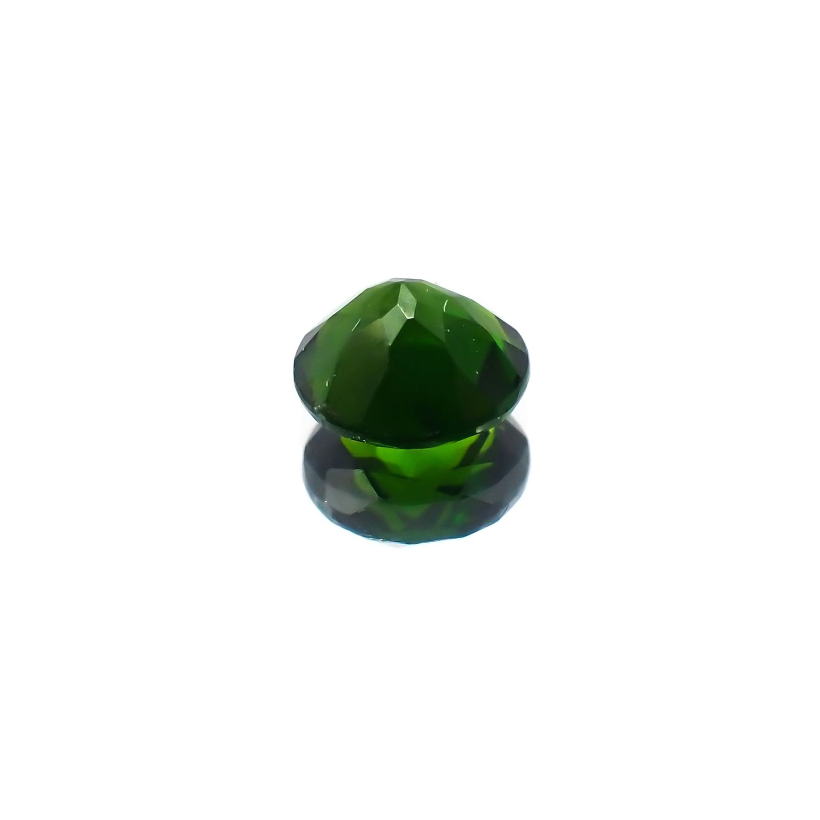 クロムダイオプサイド(宝石名クロム・ダイオプサイド)ロシア産 0.55ct 識別済[231124292]5.2x5.2mm前後