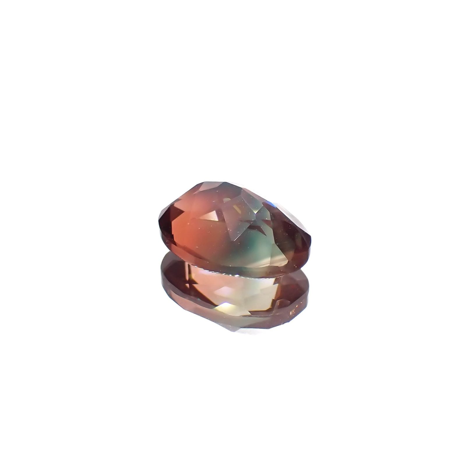 バイカラーアンデシン モンゴル産 1.14ct[230421494]8x6.1mm前後