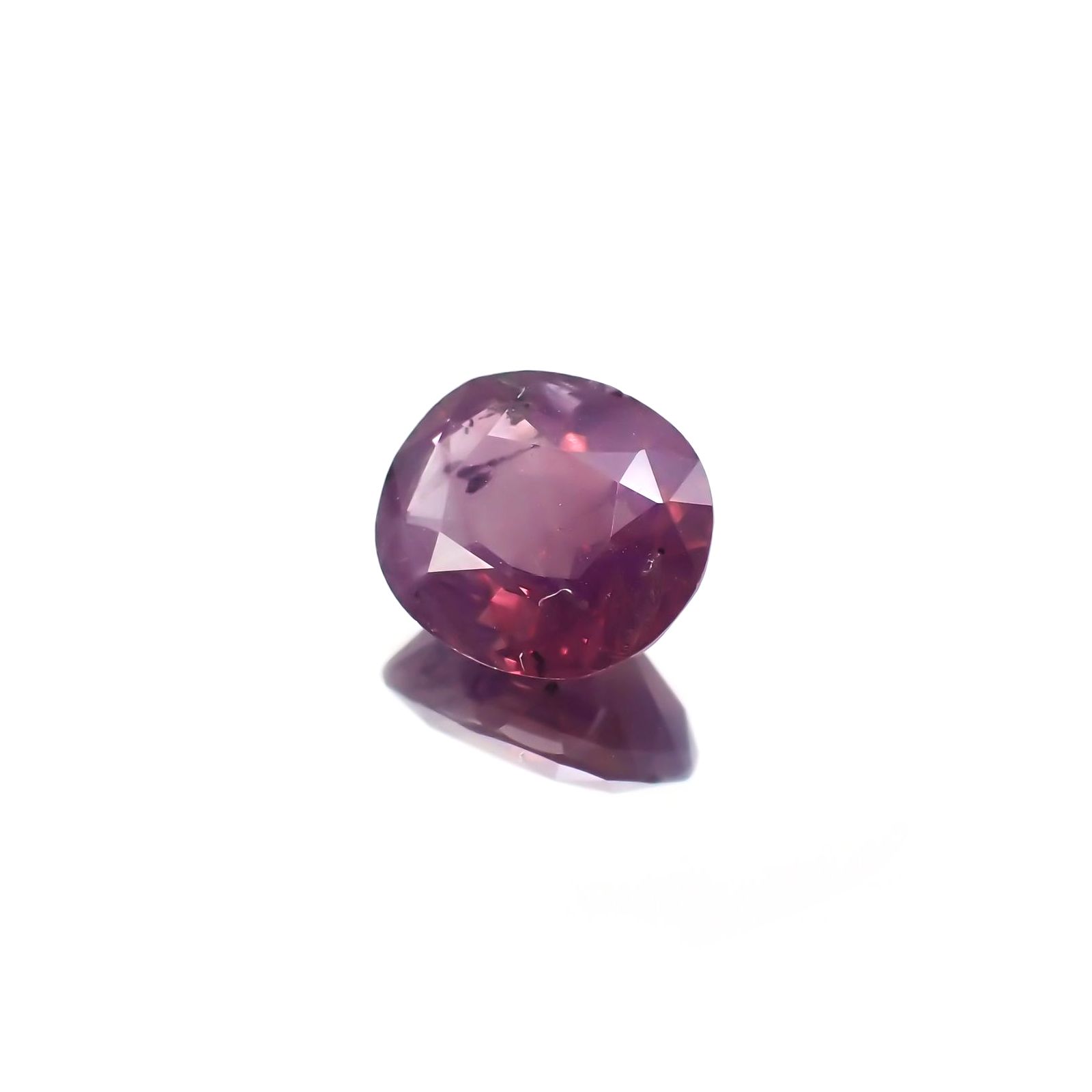 パープルサファイア(宝石名バイオレット・サファイア) カシミール地方産 2.870ct ソ付(彩珠)[210310232]9.1×7.9mm前後
