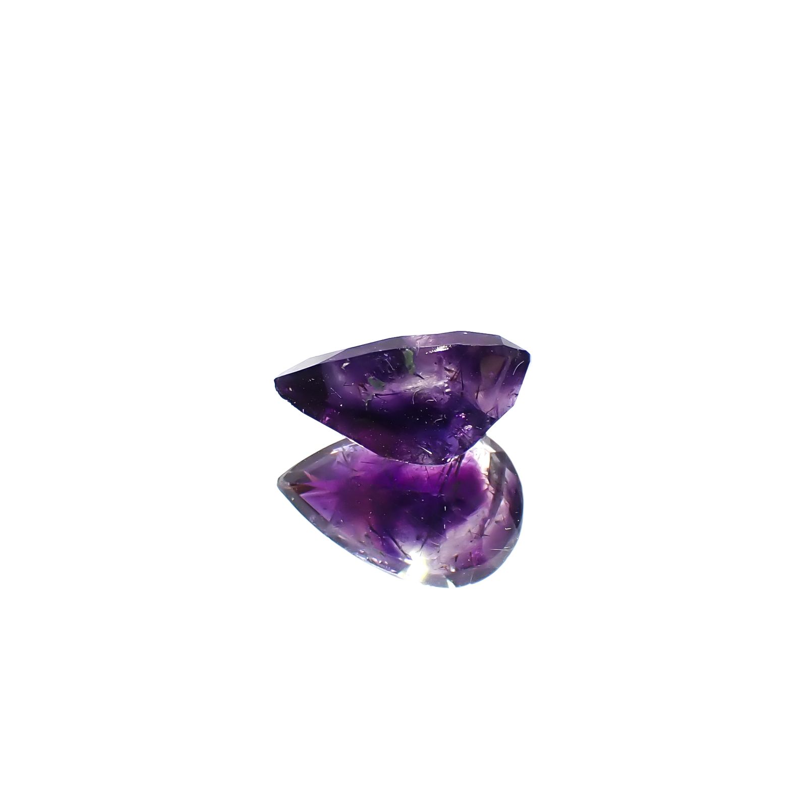 アメジストエレスチャル ナイジェリア産 2.96ct[240928874]12.3x8.1mm前後