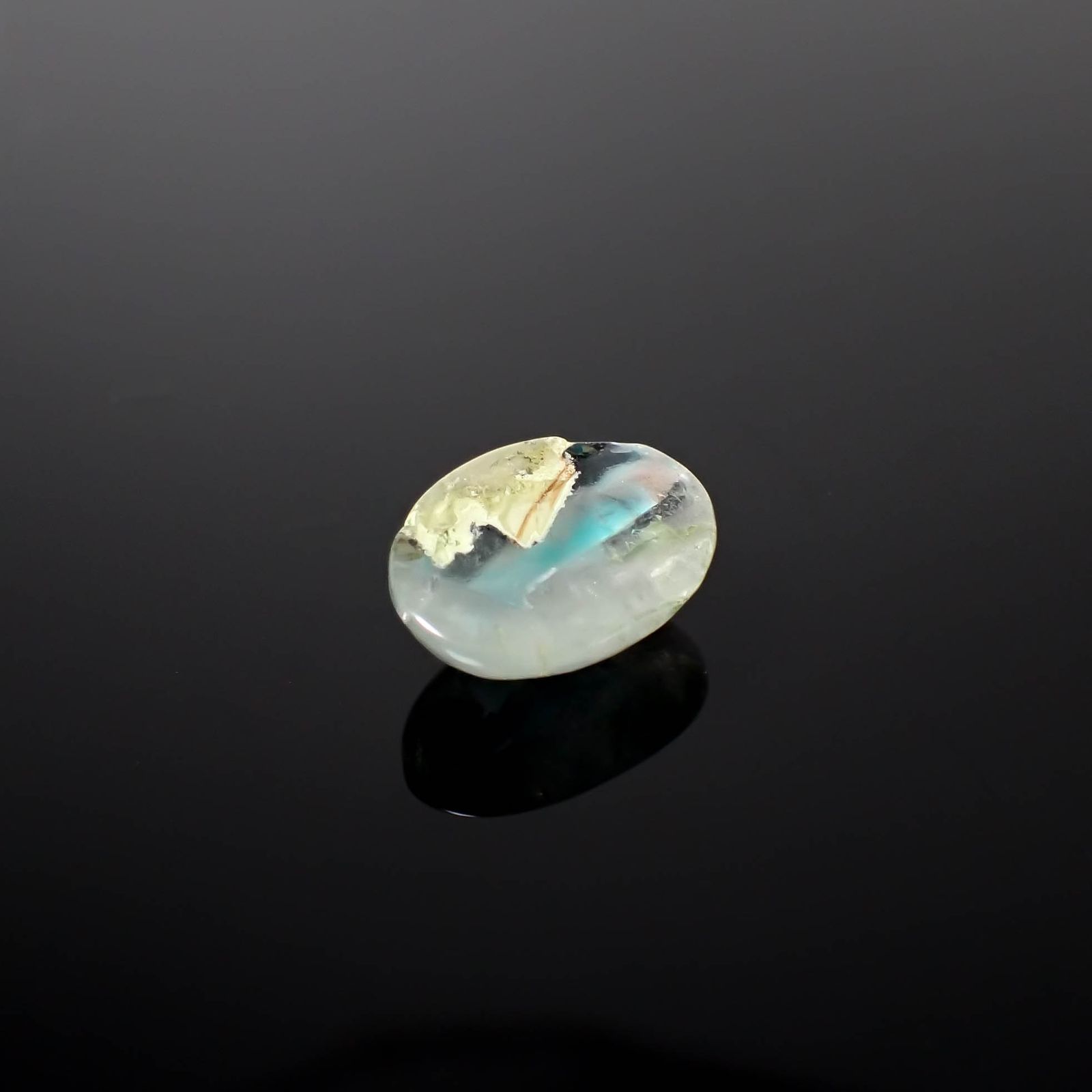 アホイトインクォーツ 南アフリカ・メッシーナ鉱山産 5.83ct [241029312]14.8x10.5mm前後