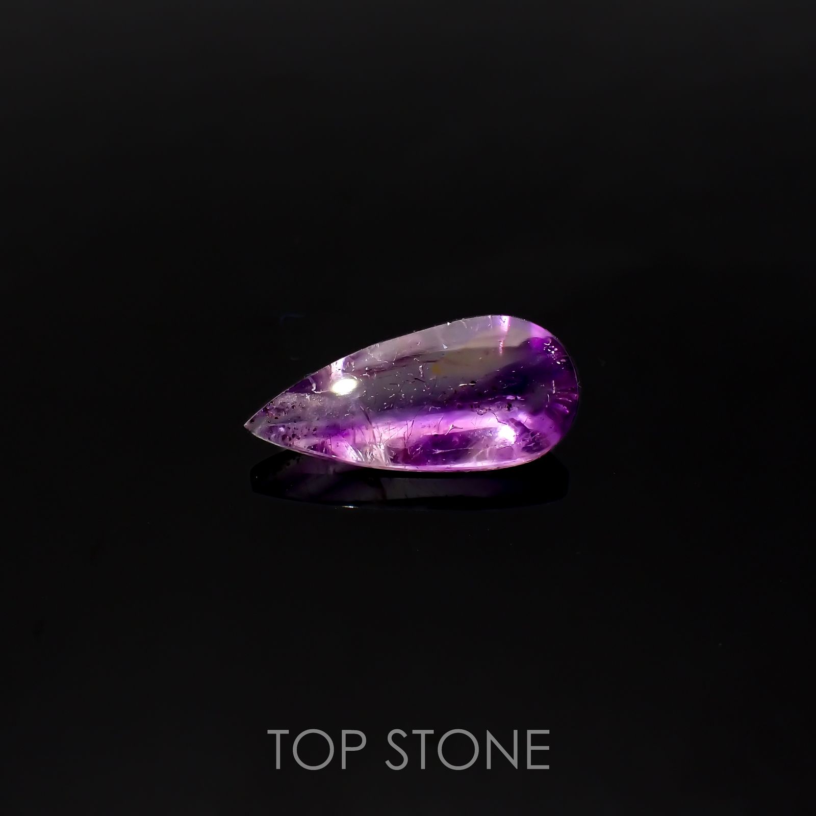 アメジストエレスチャル ブラジル産 5.15ct[220917977]18.9x8.5mm前後