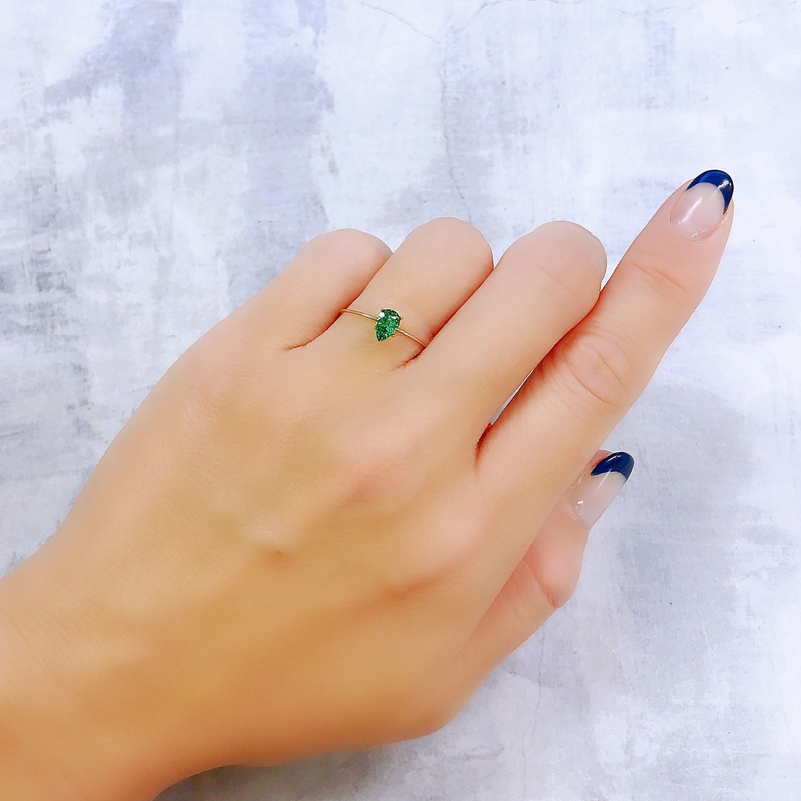 パライバトルマリン(宝石名トルマリン/別名パライバ・トルマリン)ブラジル・パライバ州バターリャ鉱山産 0.414ct ソ付(宝貴協)[221018794]6x4mm前後