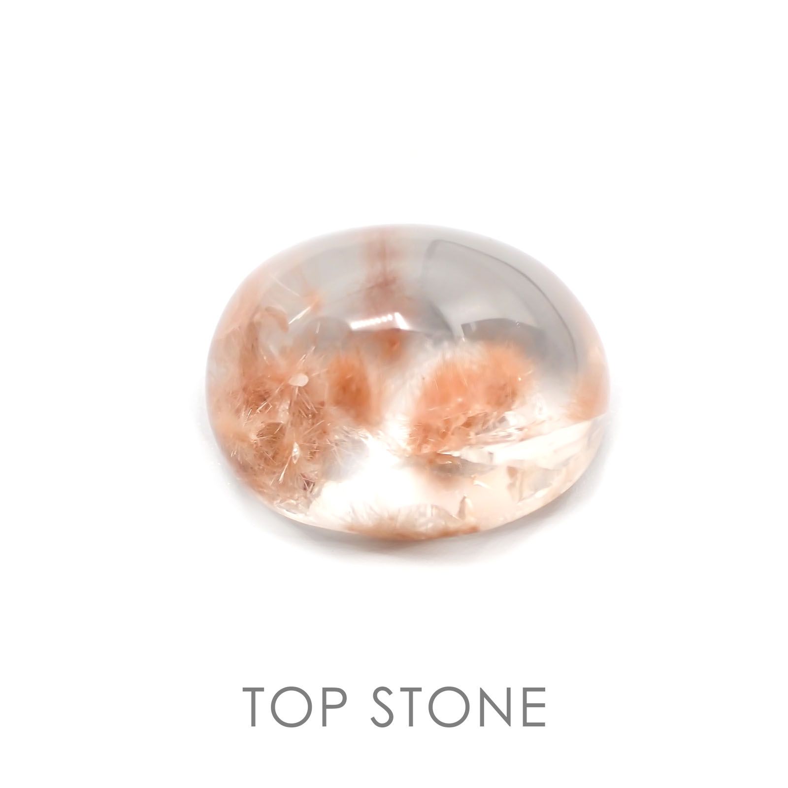 ピンクデュモルチェライトインクォーツ ブラジル産 ルース 20.69ct[20129077]18.6×14.8mm前後