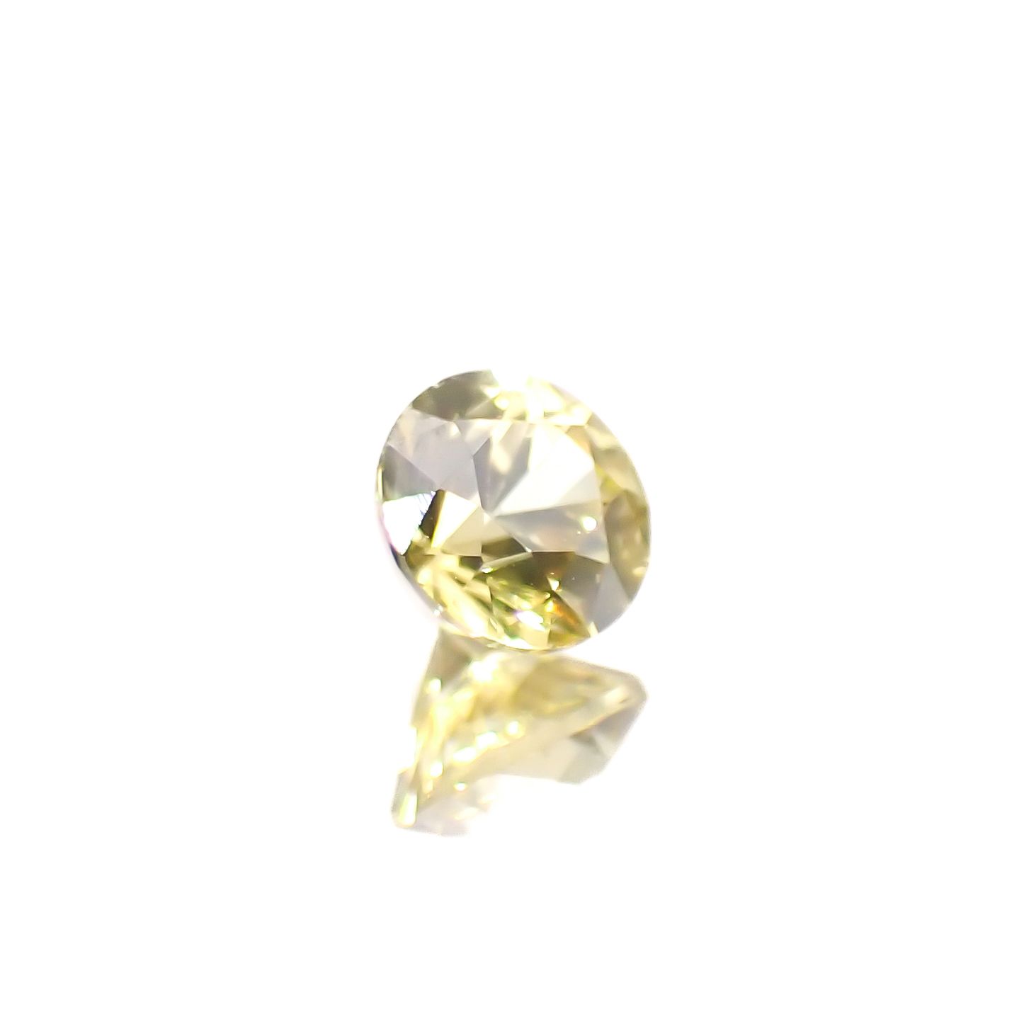 イエロージルコン(宝石名イエロー・ジルコン)スリランカ/カンボジア産 0.39ct 識別済[241129499]4x4mm前後