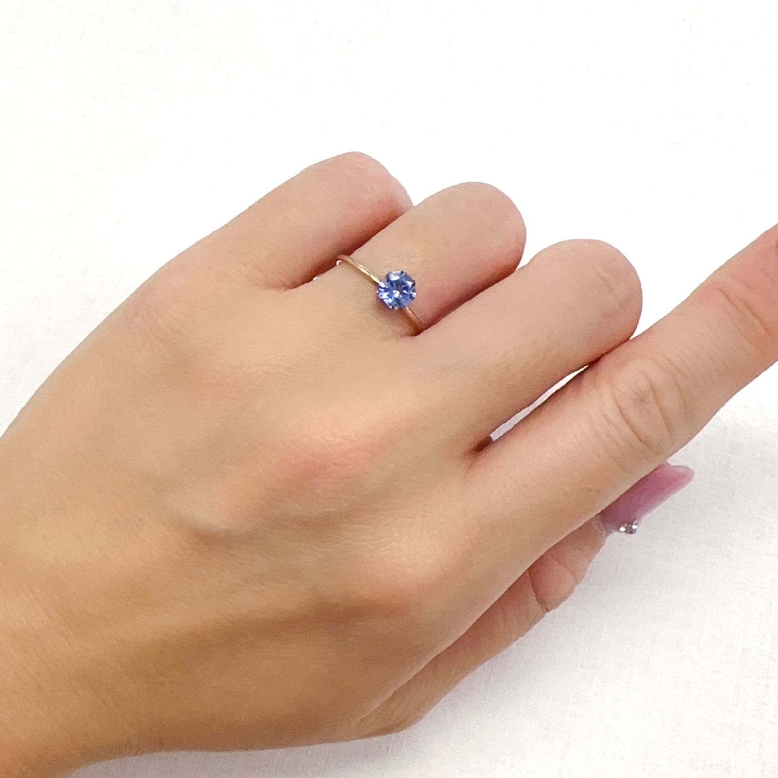 ◇オクタゴンカット◇タンザナイトSA(宝石名タンザナイト)タンザニア産 0.52ct 識別済[231124166]5.1x5mm前後