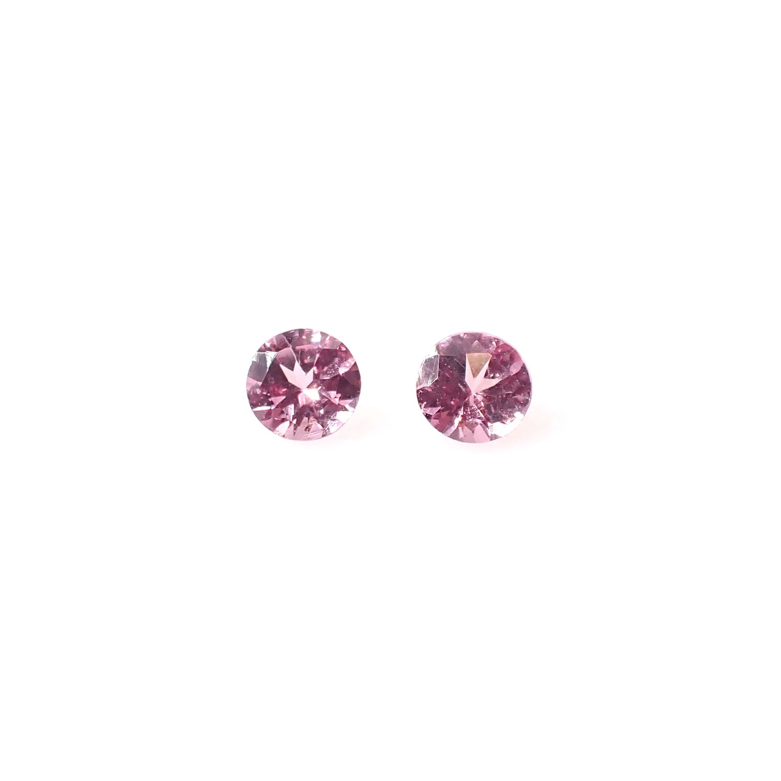 ◇ペアセット◇ピンクスピネル タンザニア産 0.41ct(2pcs合計) [250730793]3.6x3.6mm前後