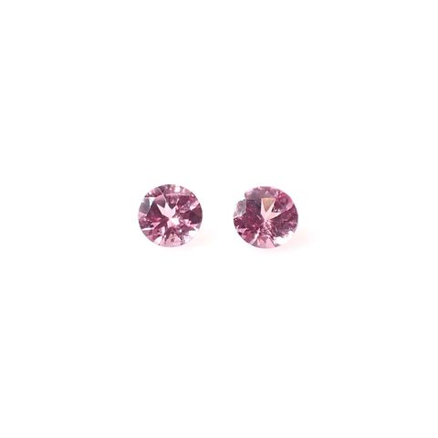 ◇ペアセット◇ピンクスピネル タンザニア産 0.41ct(2pcs合計) [250730793]3.6x3.6mm前後