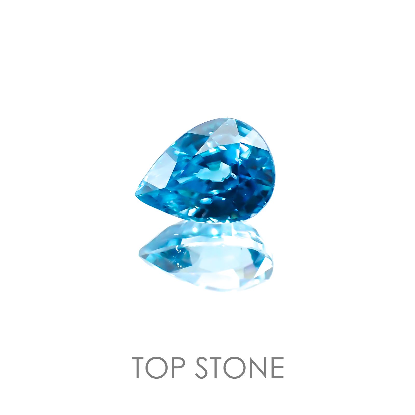 ブルージルコン カンボジア産 ルース 2.03ct[20117920]8.1×6mm前後
