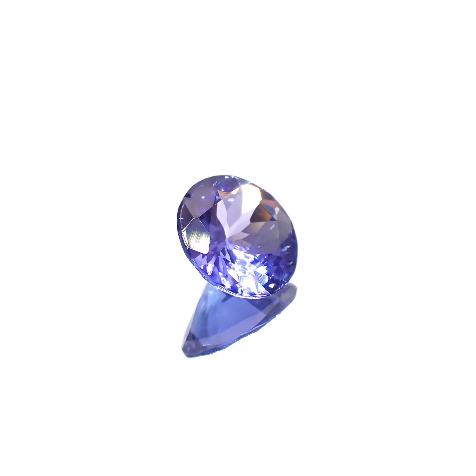 タンザナイト(宝石名タンザナイト)タンザニア産 0.78ct 識別済[240628332]6.5x6.5mm前後