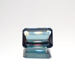ブルートルマリン(宝石名ブルー・トルマリン) ブラジル産 1.009ct ソ付(彩珠)[21049761]7.5×5mm前後