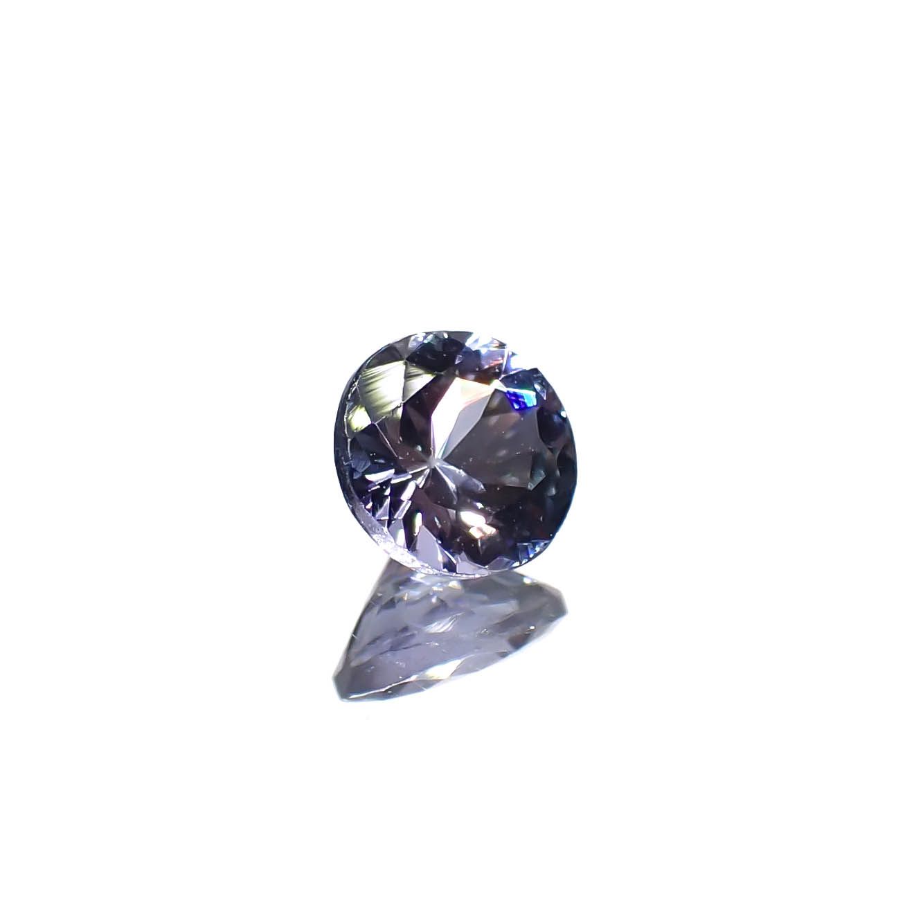 バイカラータンザナイト(宝石名ゾイサイト)タンザニア産 0.37ct 識別済[240828603]4.5x4.5mm前後
