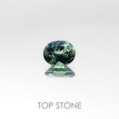 ゴールドシーンサファイア 非加熱 ケニア産 ルース 0.57ct[20085073]5.4×4.3mm前後