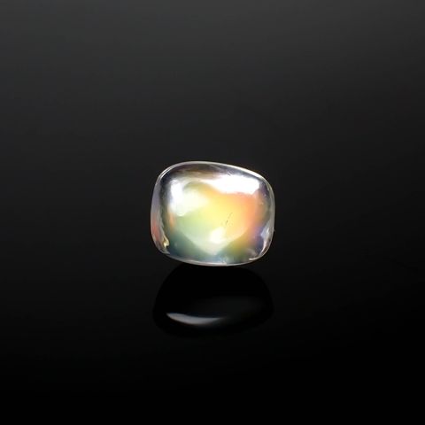 ◇バフカット◇レインボームーンストーン(宝石名ラブラドライト)マダガスカル産 1.213ct ソ付(彩珠)[240427201]6.5x5.7mm前後