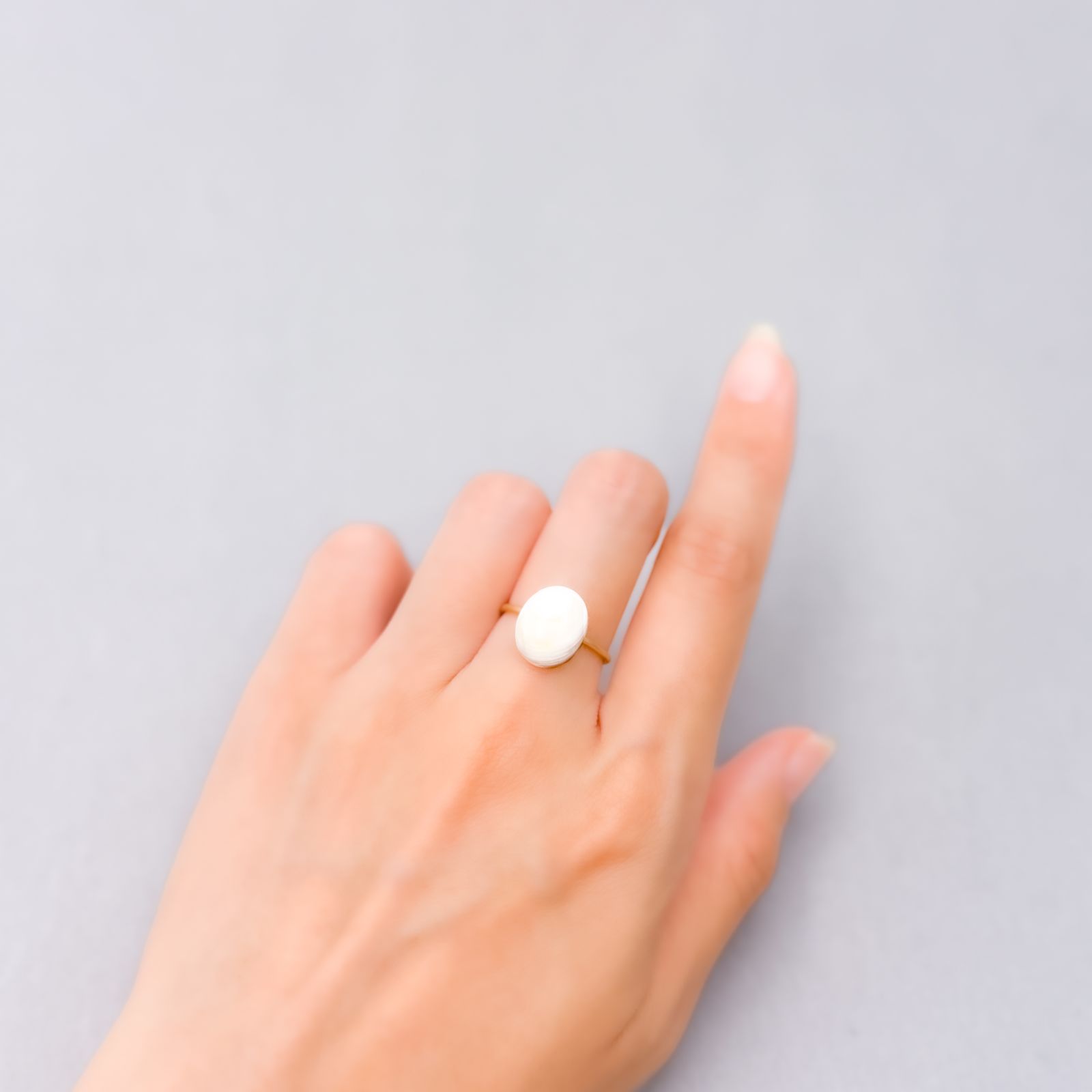 北海道石(北海道オパール) 北海道河東郡鹿追町然別産 3.18ct [250630531]12.3x10.1mm前後