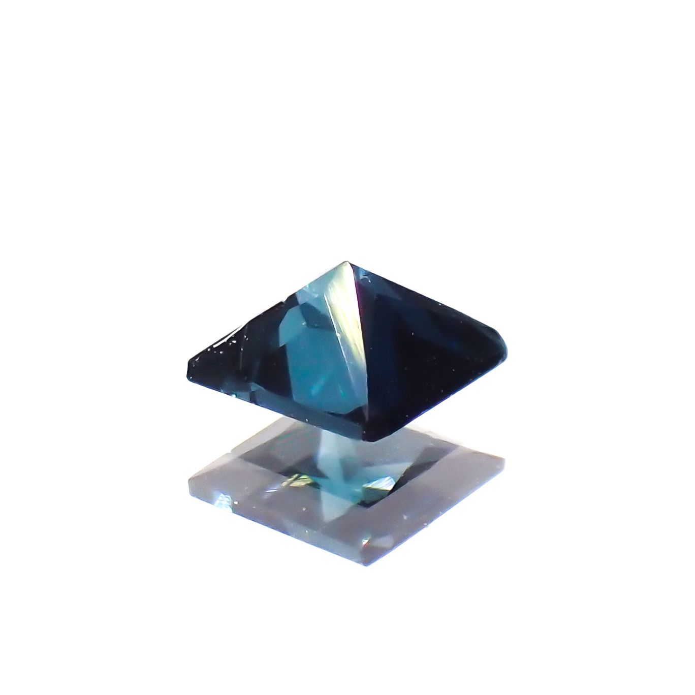 ◇プリンセスカット◇インディゴライト ブラジル産 0.13ct[230923520]3x3mm前後