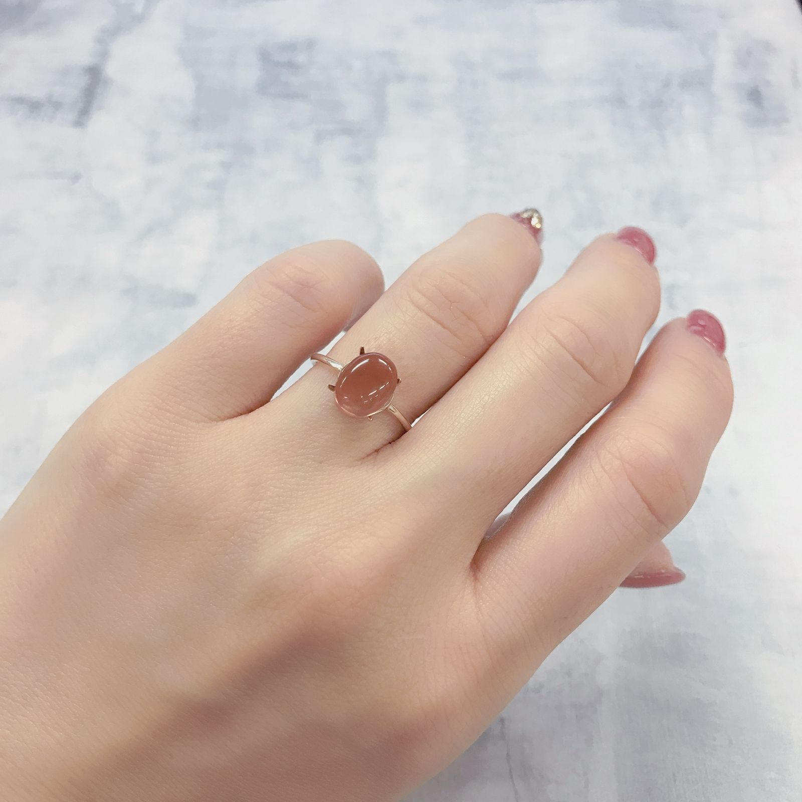 バイカラーアンデシン(宝石名アンデシン)チベット産 2.70ct 識別済[220114679]9.4x7.2mm前後
