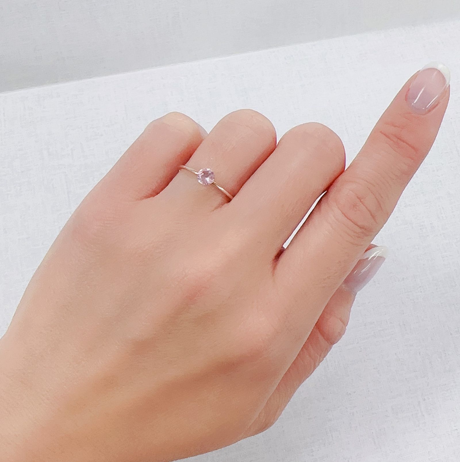 シルキーピンクスピネル タンザニア産 0.36ct [230421571]4.3x4.3mm前後