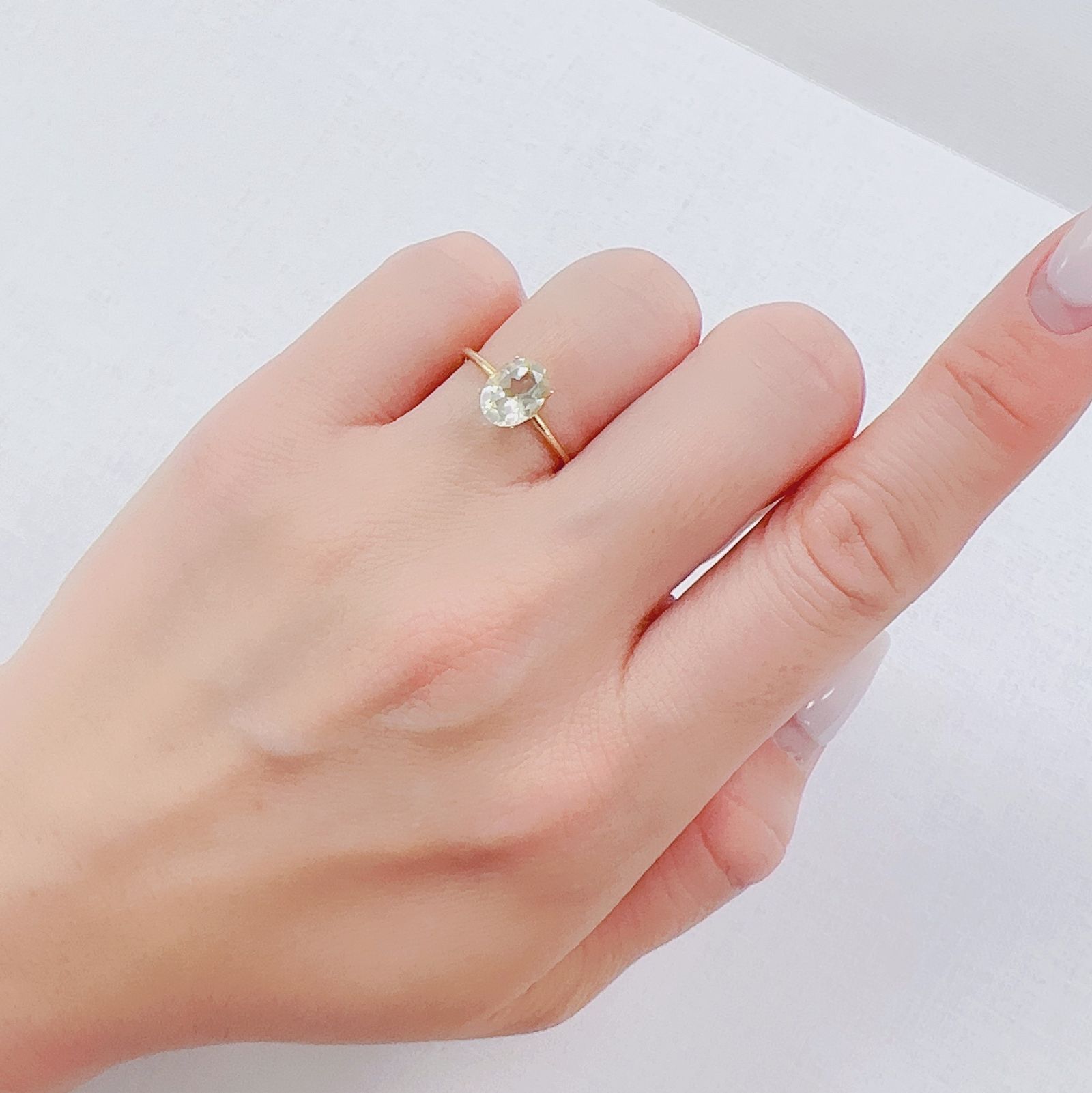 ゴールデンラブラドライト メキシコ産 1.13ct[230220368]8x6mm前後
