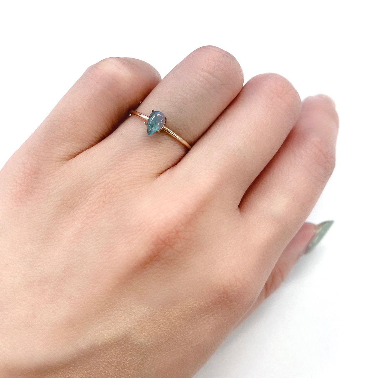 バイカラーパライバトルマリン ブラジル産 ルース 0.32ct[210410819]5.9×3.7mm前後