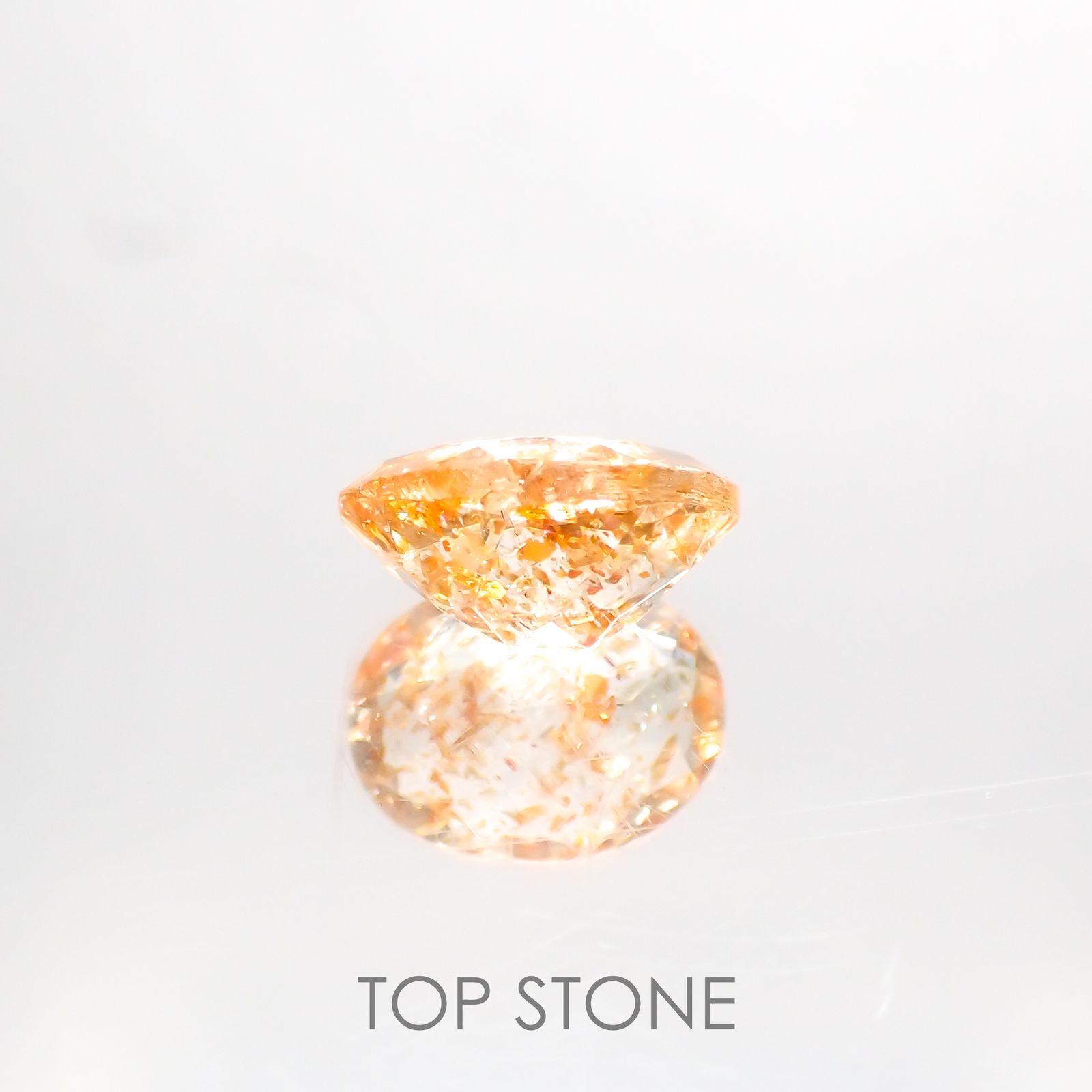 イリュージョンサンストーン インド産 1.58ct[220114209]8.9x6.9mm前後