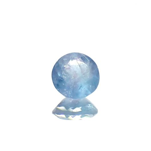 バイカラーパライバトルマリン 非加熱 ブラジル・バターリャ鉱山産 0.40ct[230220472]4.7x4.7mm前後