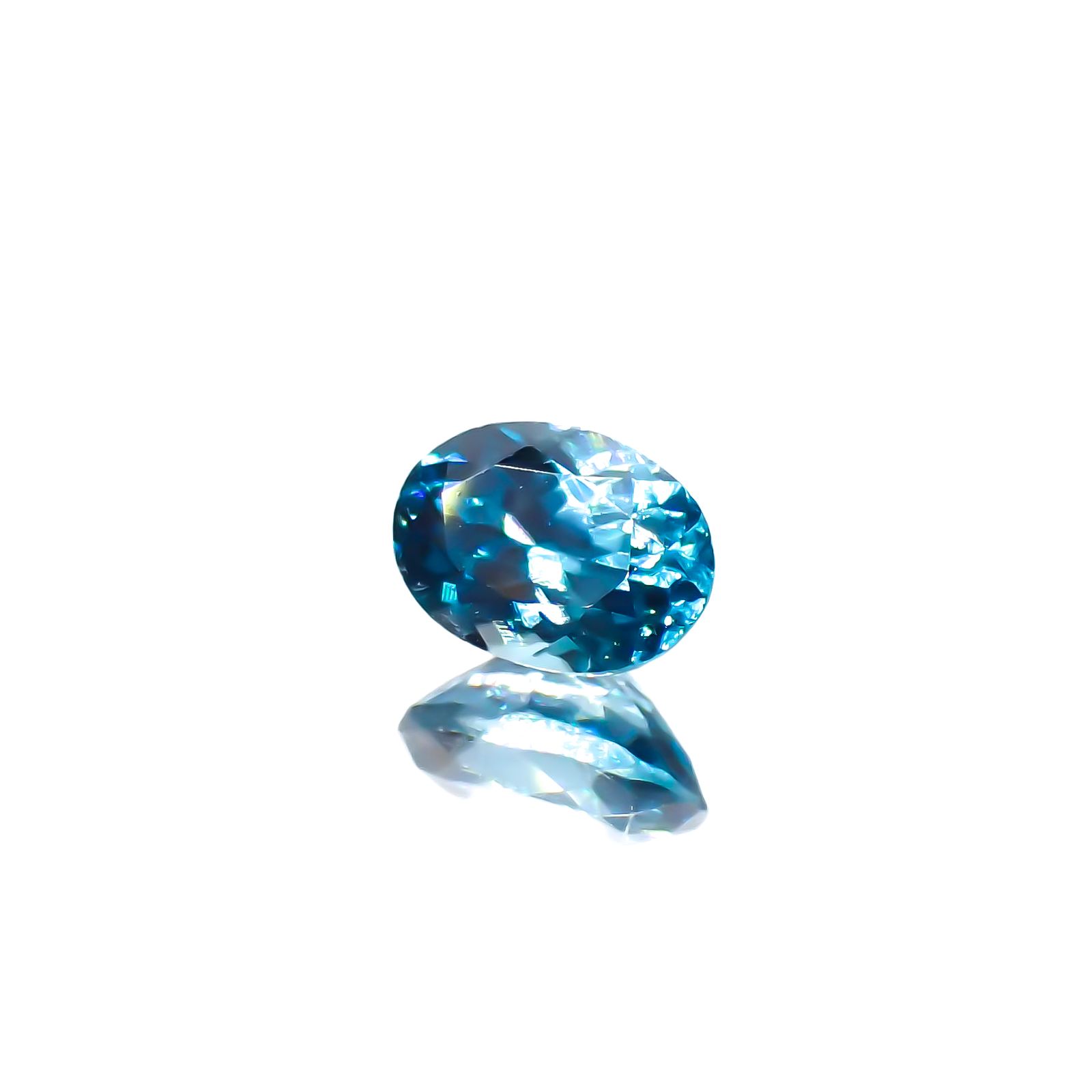ブルージルコン カンボジア産 0.81ct[230823034]6x4.2mm前後