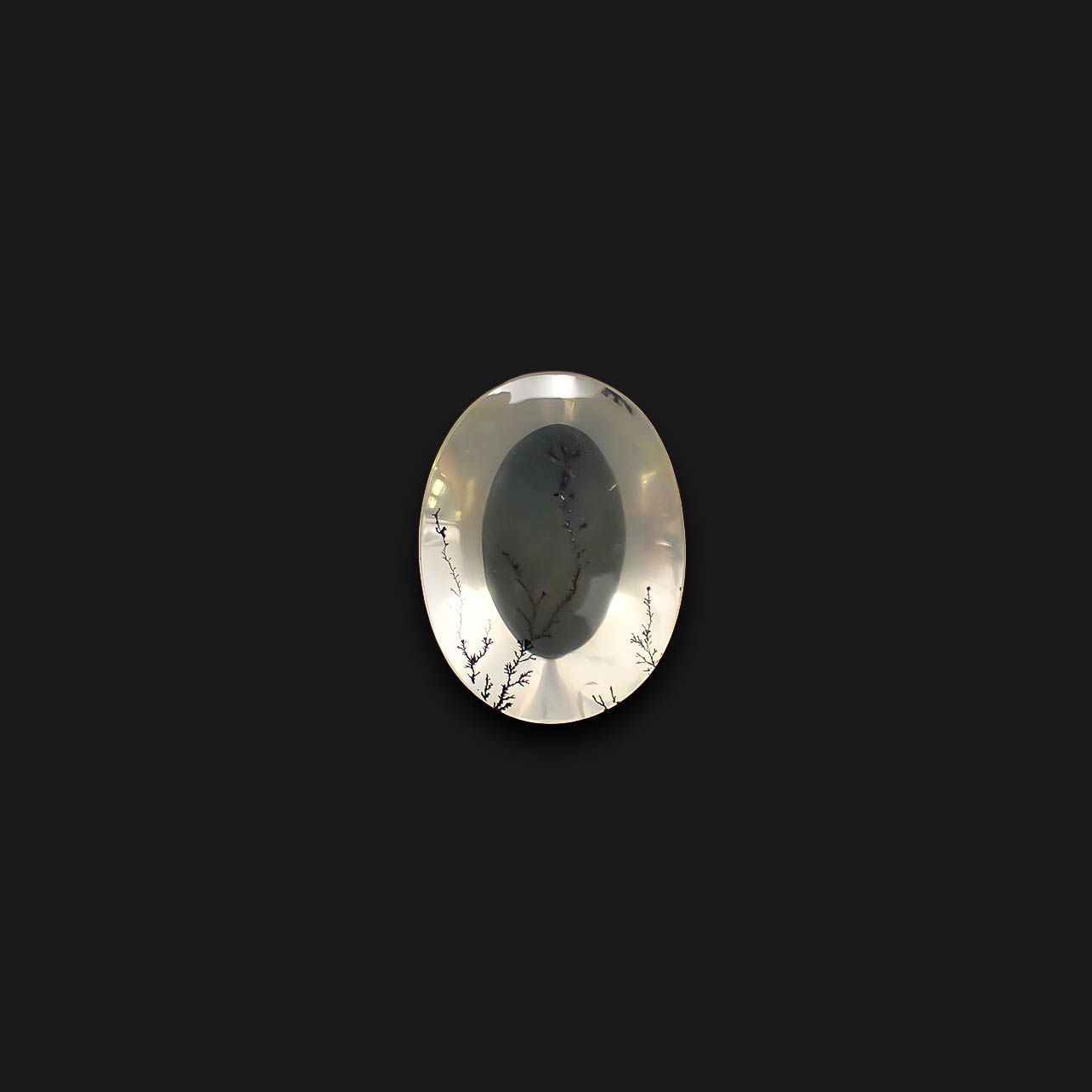 デンドリチッククォーツ ブラジル産 7.41ct[230823243]15.7x11.8mm前後