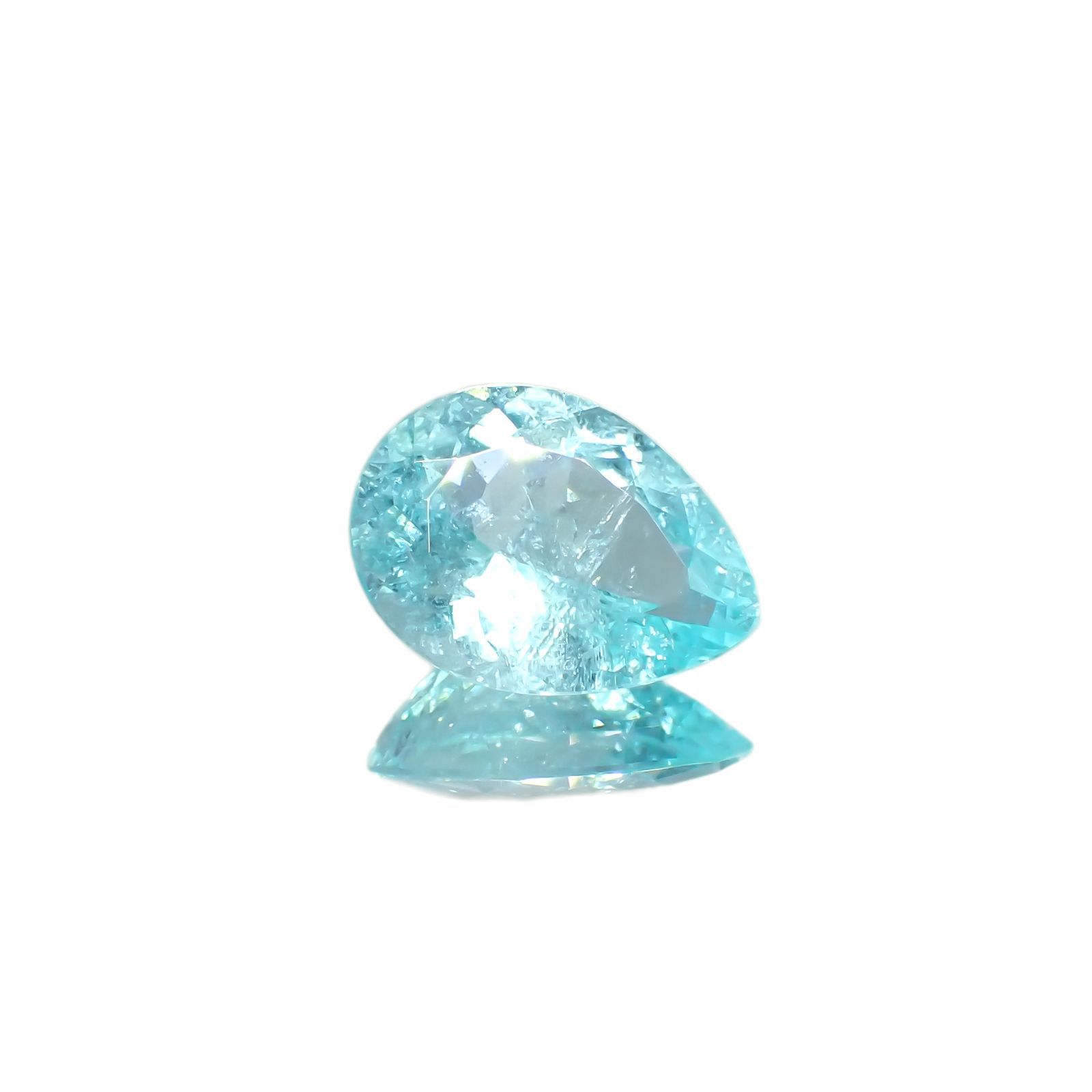 パライバトルマリン(宝石名トルマリン/別名パライバ・トルマリン) モザンビーク産 3.25ct GIA鑑付[19110916]12.4×9.1mm前後