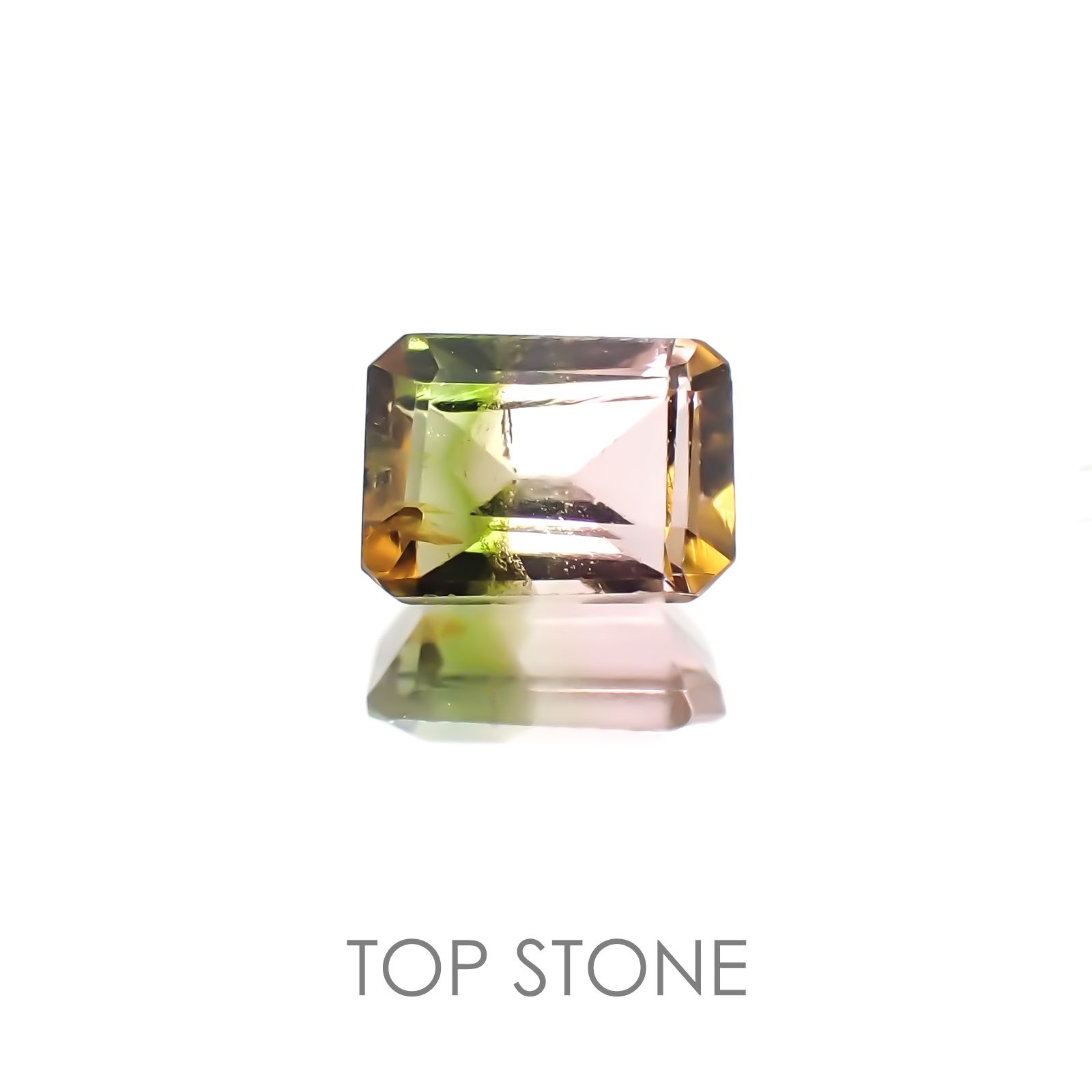 バイカラートルマリン ブラジル産 ルース 0.57ct[20118217]5.6×4mm前後