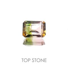 バイカラートルマリン ブラジル産 ルース 0.57ct[20118217]5.6×4mm前後