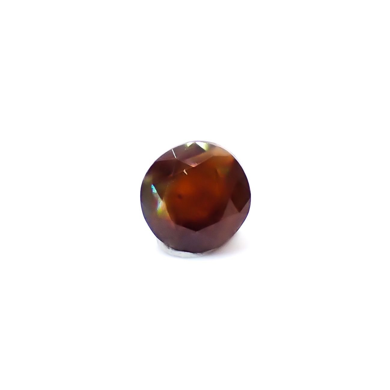 レインボーガーネット 日本・奈良県産 0.77ct / 5.5x5.4mm前後 [260932924]