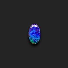 ボルダーオパール 原石磨き オーストラリア産 0.76ct[231225149]7.4x4.5mm前後