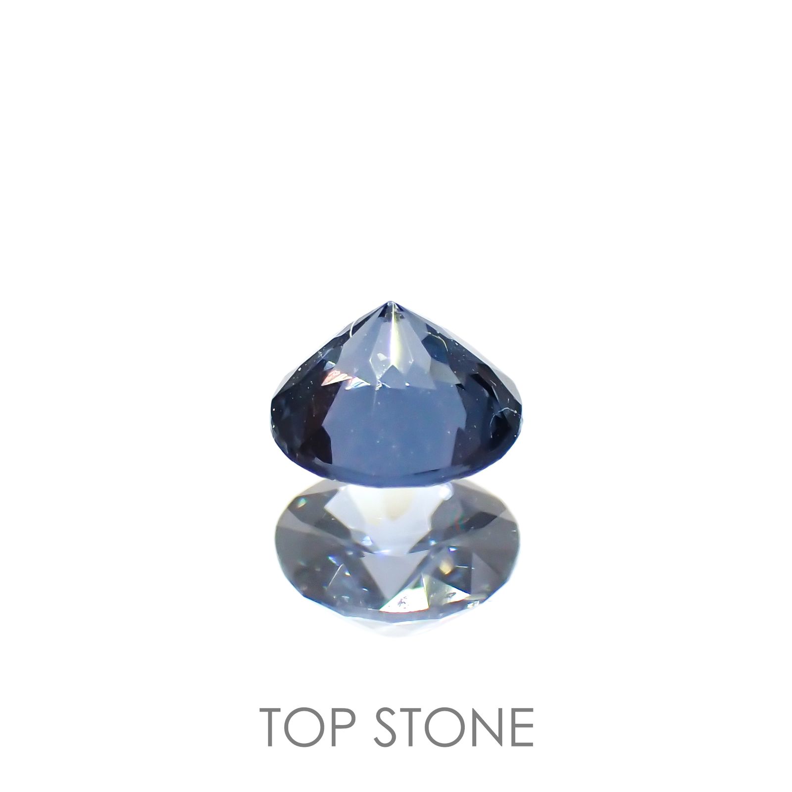 ブルーグレイッシュスピネル ビルマ産 ルース 0.36ct[210913460]4.3×4.3mm前後