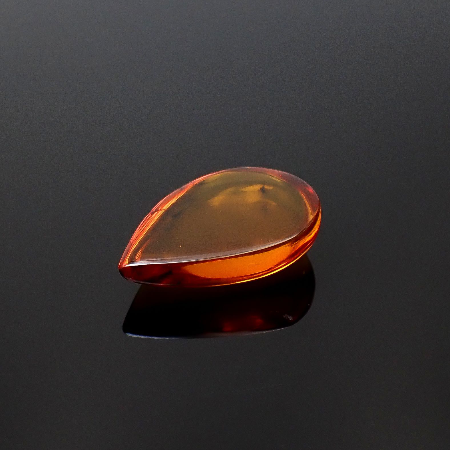 虫入り琥珀 コロンビア産 12.31ct [221018548]29.3x20.5mm前後