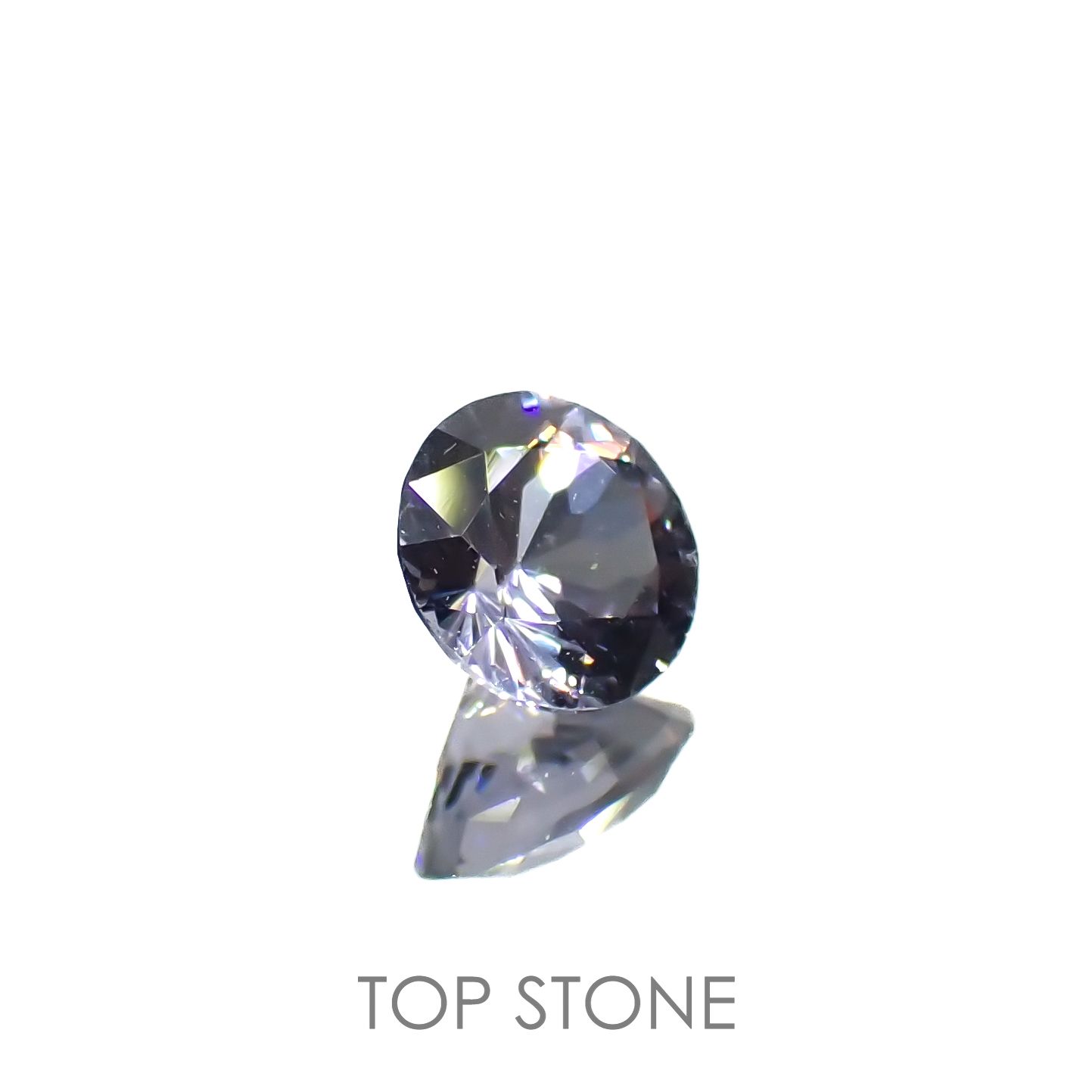 グレイッシュブルースピネル(宝石名スピネル)ビルマ/マダガスカル産 0.37ct 識別済[220716966]4.5x4.5mm前後