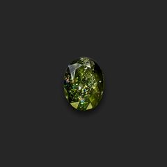 ◇リバーシブル◇イリデッセンスクロムトルマリン(宝石名トルマリン)ケニア産 2.42ct 識別済[240928938]13x9.4mm前後
