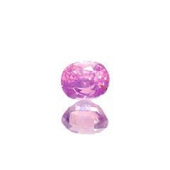 シルキーピンクサファイア 非加熱 ベトナム産 0.43ct[230120257]4.3x3.3mm前後